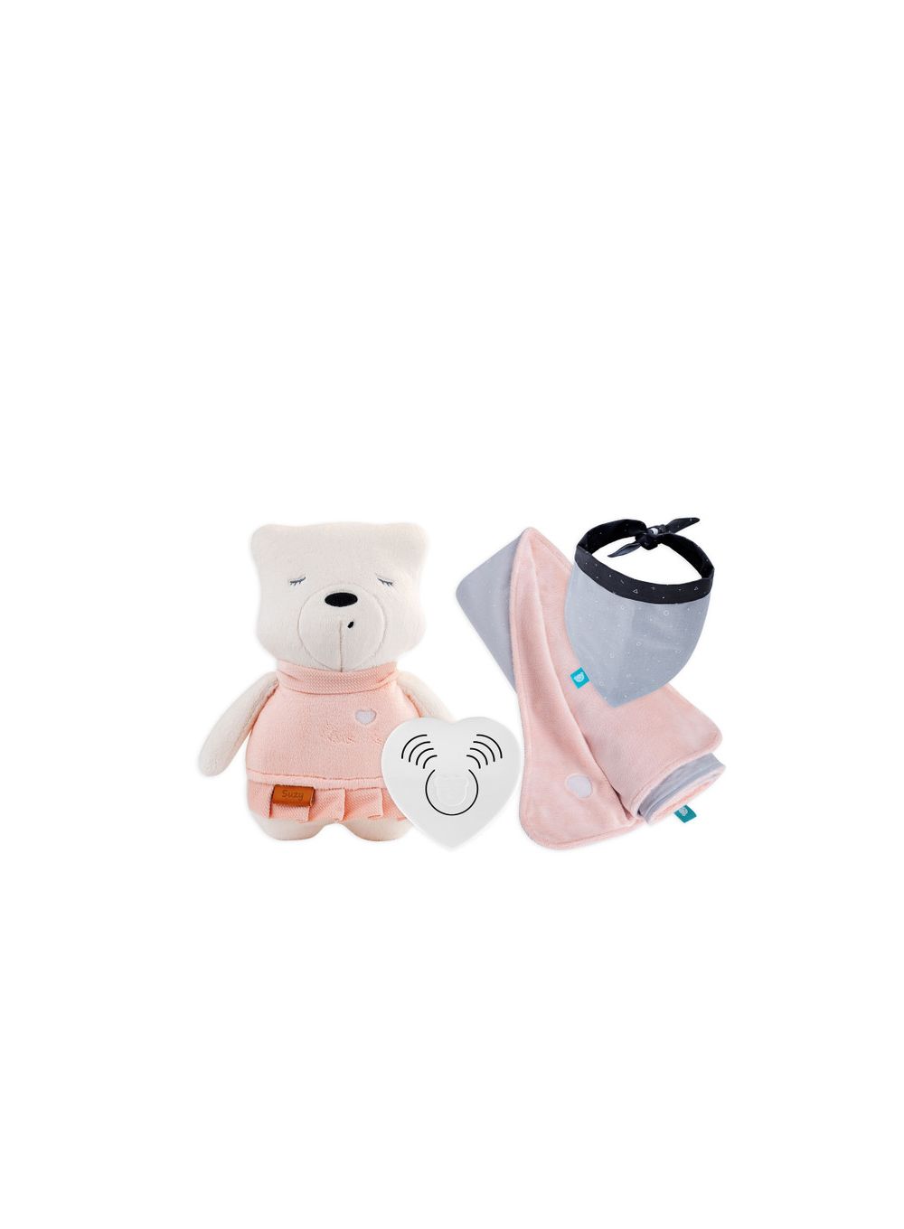 Suzy bamse, babytæppe og tørklæde i sæt